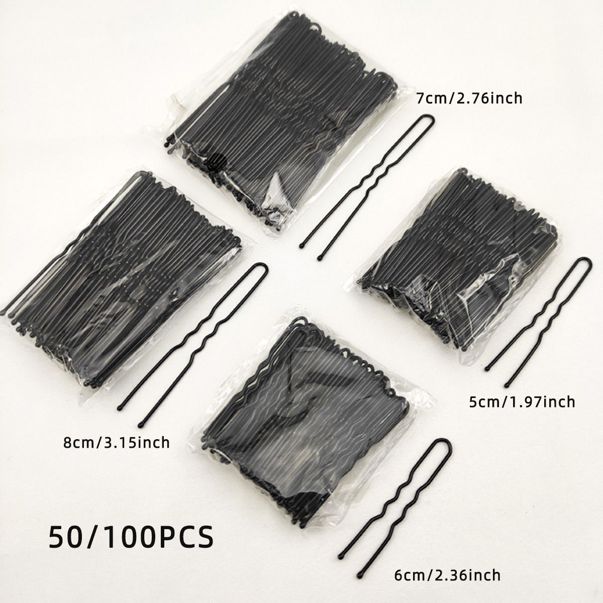 Hair Bundles - 50/100 PCS Women 5/6/7/8 cm Hair