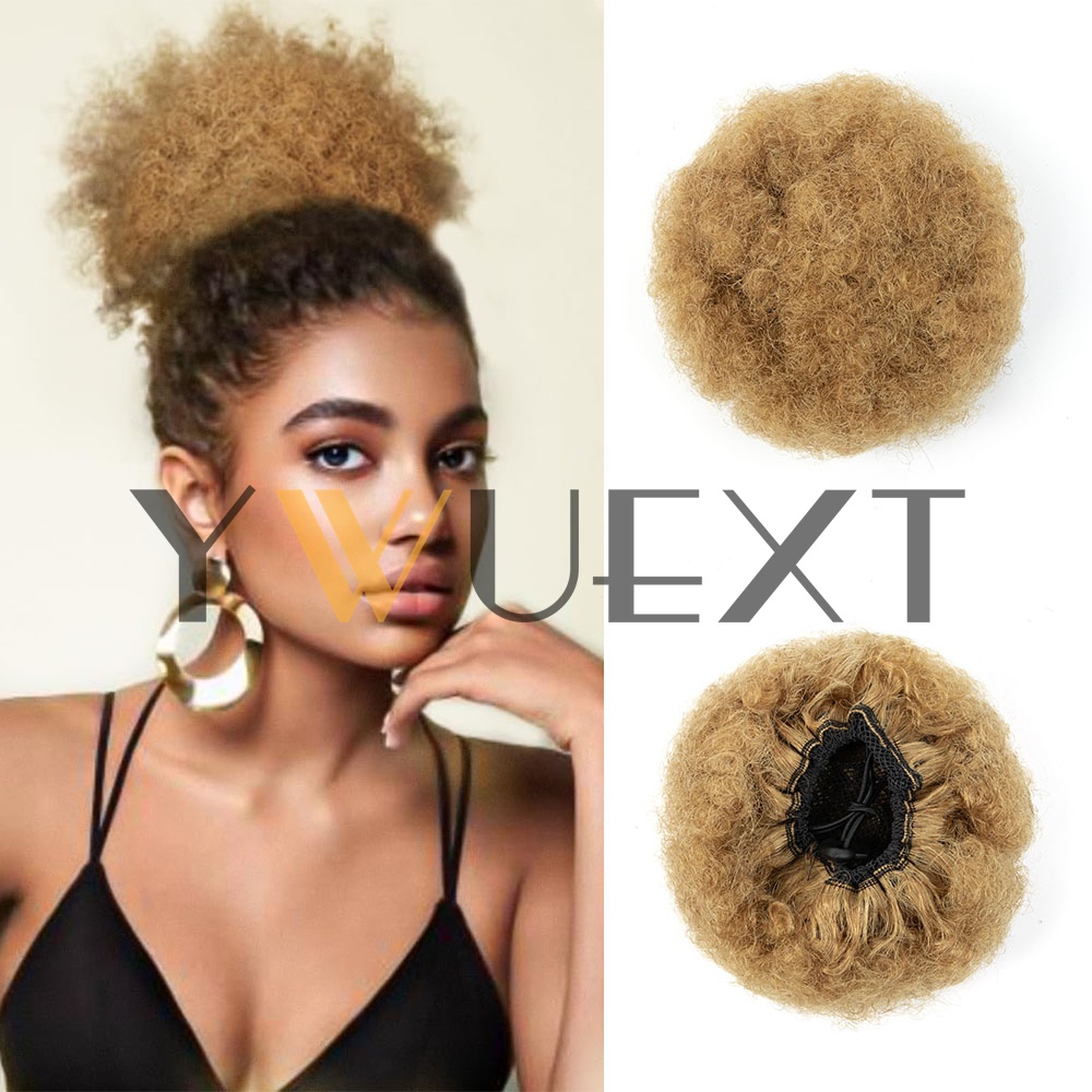 YWUEXT Honey Gold Afro Kinky P - Drawstring Afro Curly Puff Ponytail recension och pris