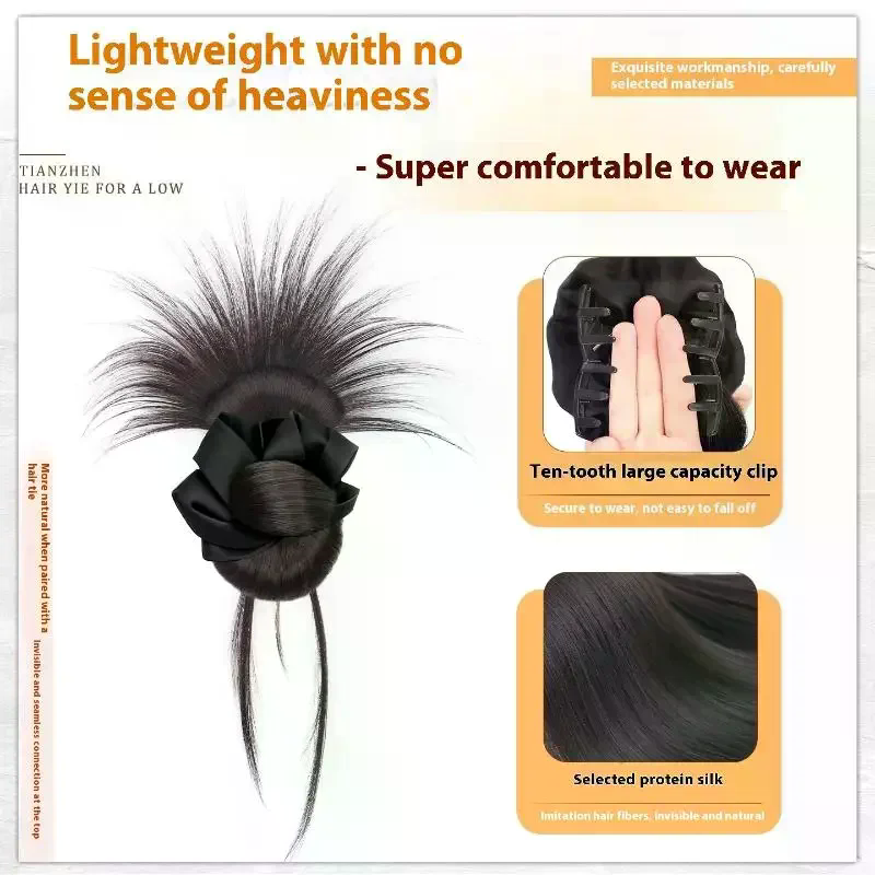 Synthetic Messy Bun Claw Clip  - Claw Clip Messy Bun Hair Piece recension och pris