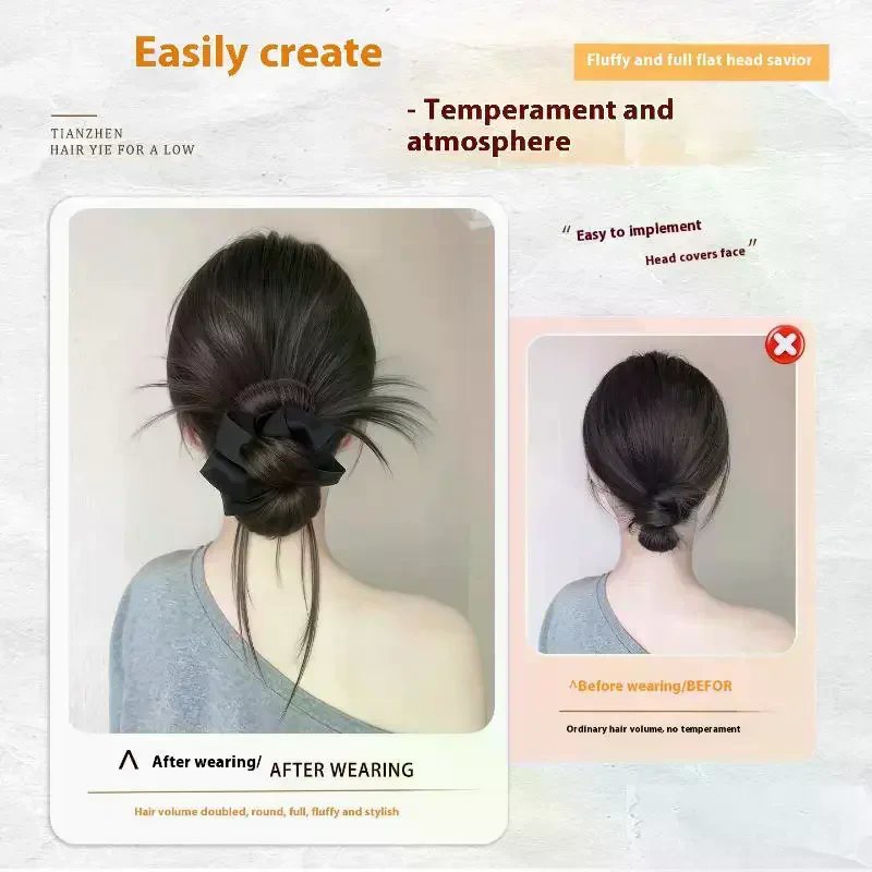Synthetic Messy Bun Claw Clip  - Claw Clip Messy Bun Hair Piece recension och pris