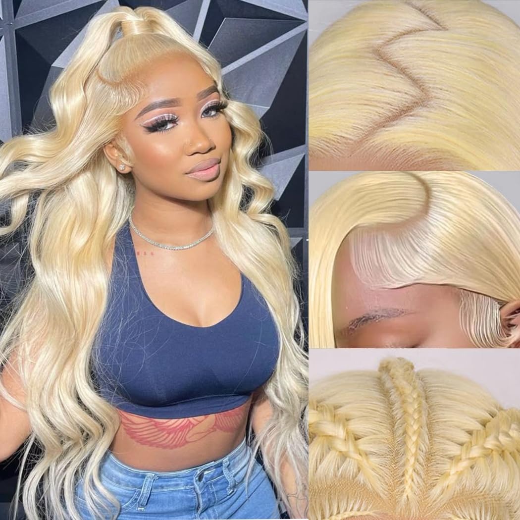613 HD Lace Frontal Wig 200% D - 613 Blonde Body Wave Lace Front Wig recension och pris