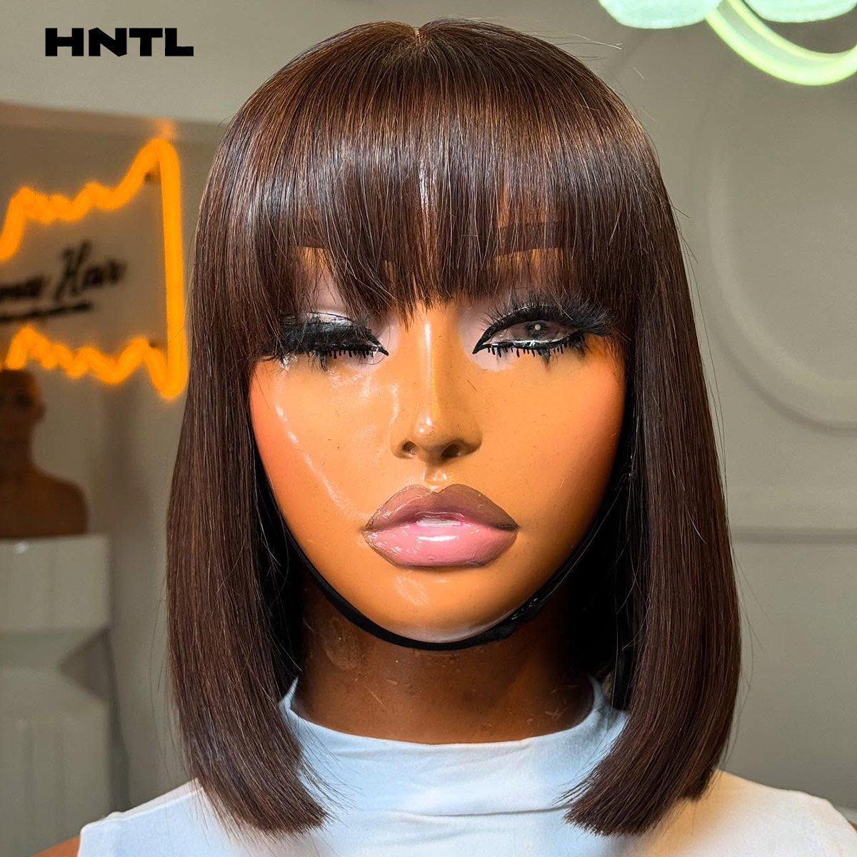 Wear & Go Glueless Wig Human H - Pre Parted 13X4 Lace Front Bob Wig recension och pris