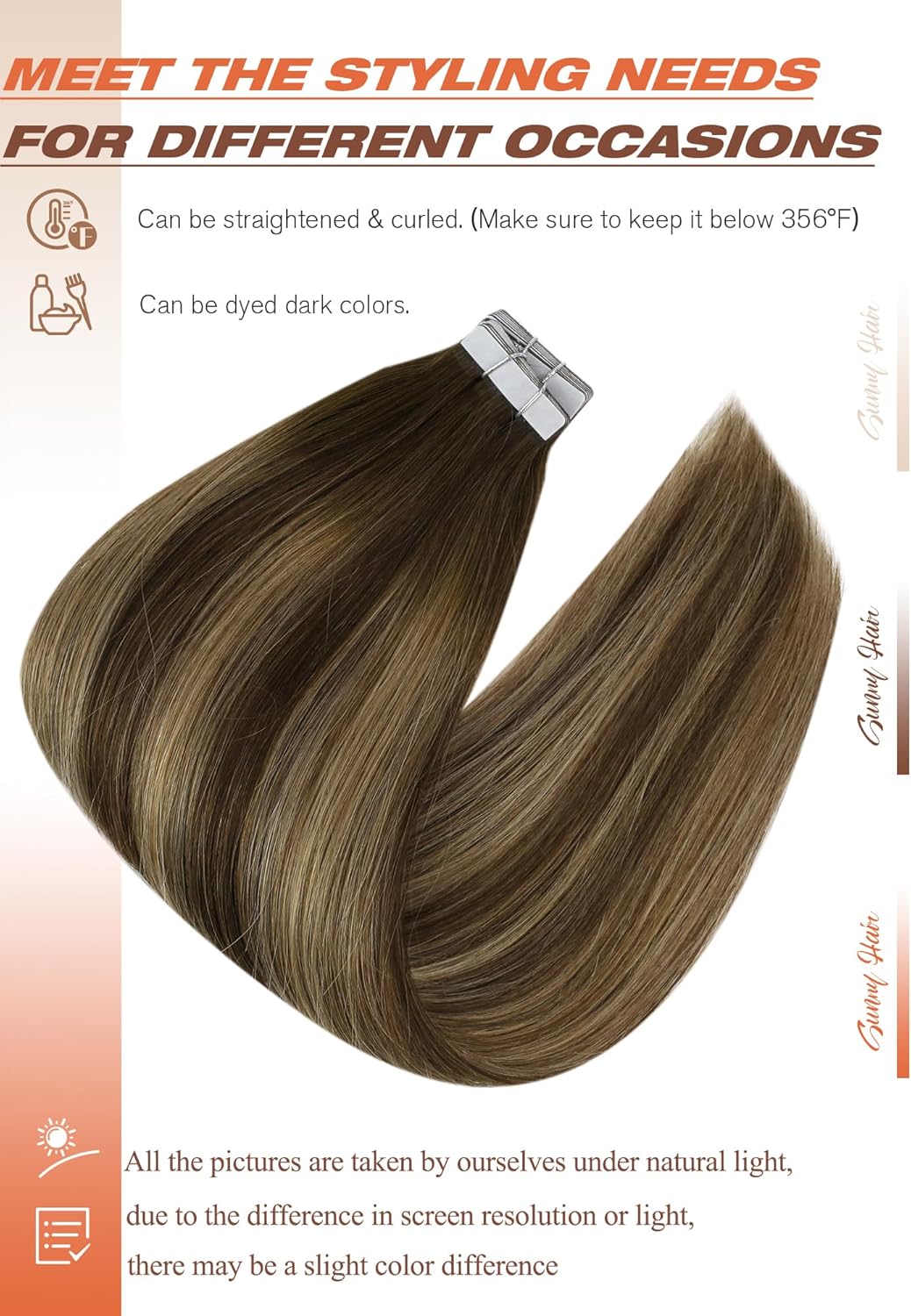 VeSunny Remy Tape In Hair Exte - Invisible Tape In Extensions Real Hair recension och pris