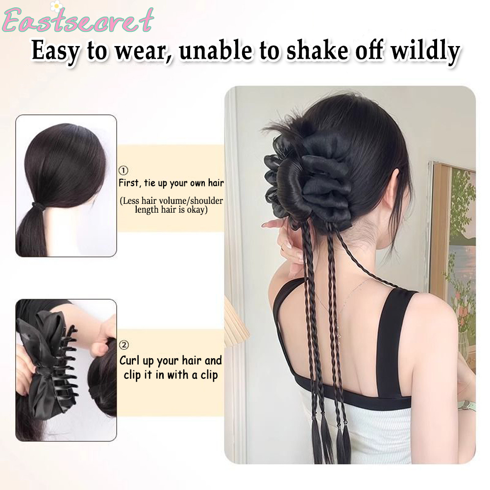 Black Bow Half-tie Hair Claw C - Claw Clip Messy Bun Hair Piece recension och pris