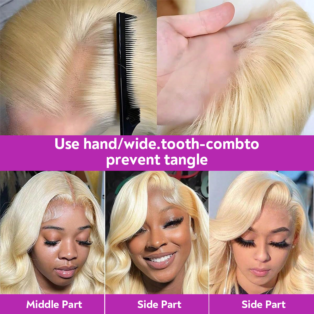 613 Honey Blonde Body Wave 13x - 613 Blonde Body Wave Lace Front Wig recension och pris
