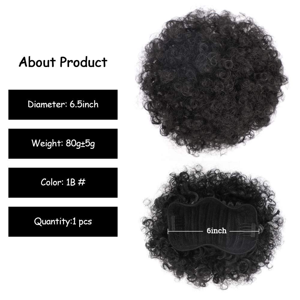 6Inch Afro Puff Drawstring Pon - Drawstring Afro Curly Puff Ponytail recension och pris