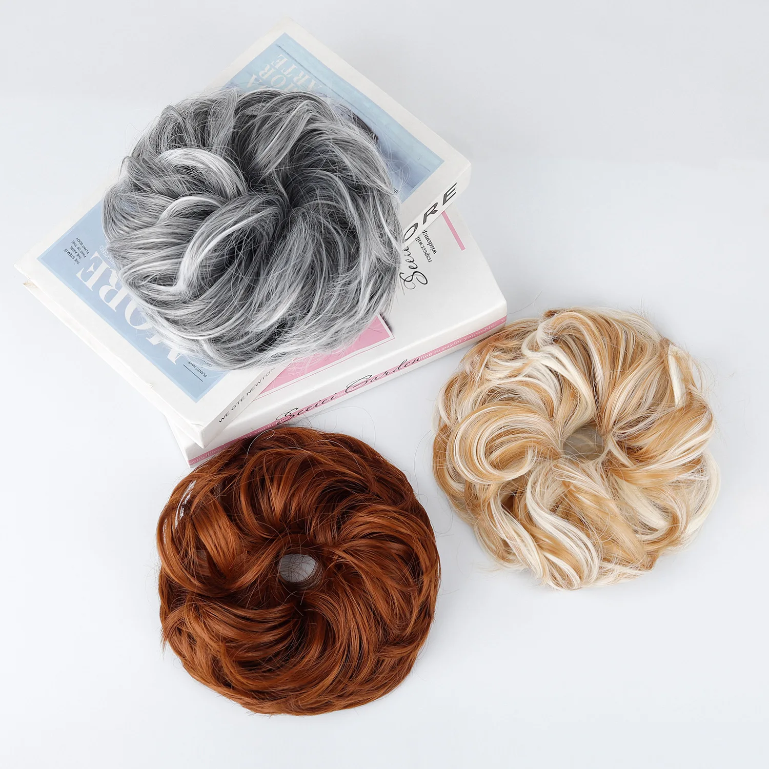 Elegant Curly Wave Messy Bun H - Claw Clip Messy Bun Hair Piece recension och pris
