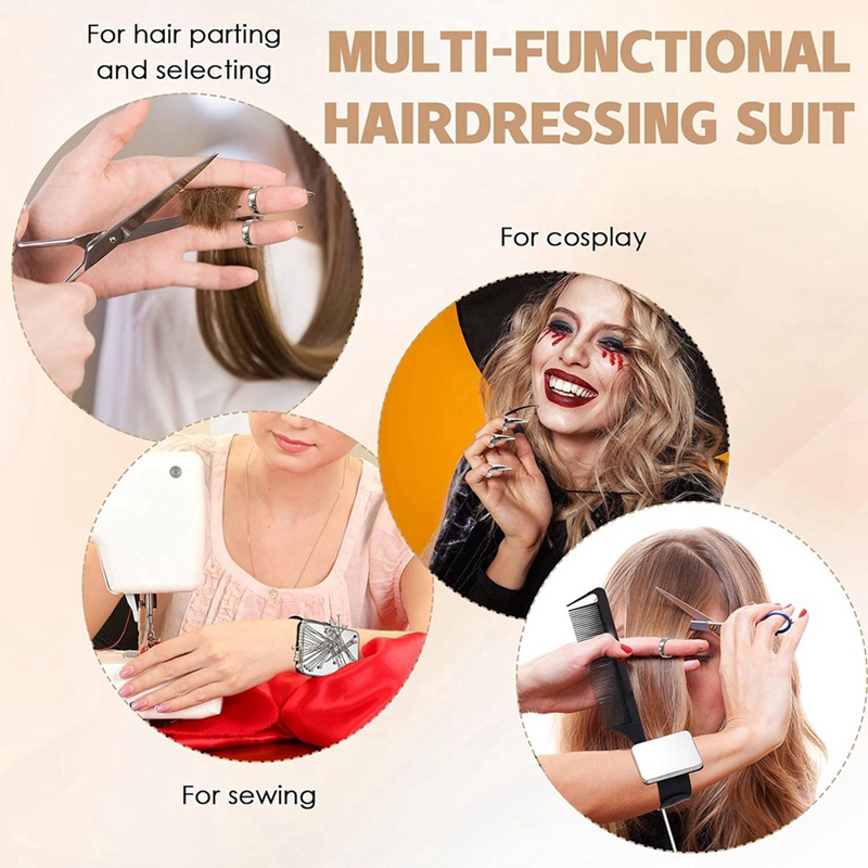 8 PCS Parting Ring Hair Select - Hair Clips recension och pris