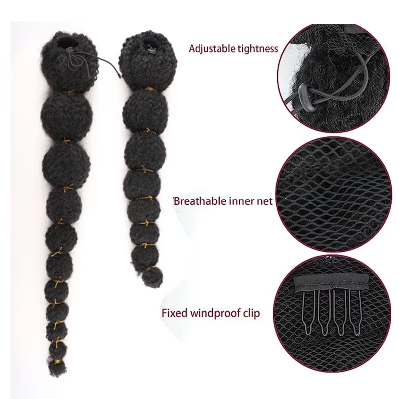 Kinky Afro Puff Ponytail Exten - Drawstring Afro Curly Puff Ponytail recension och pris