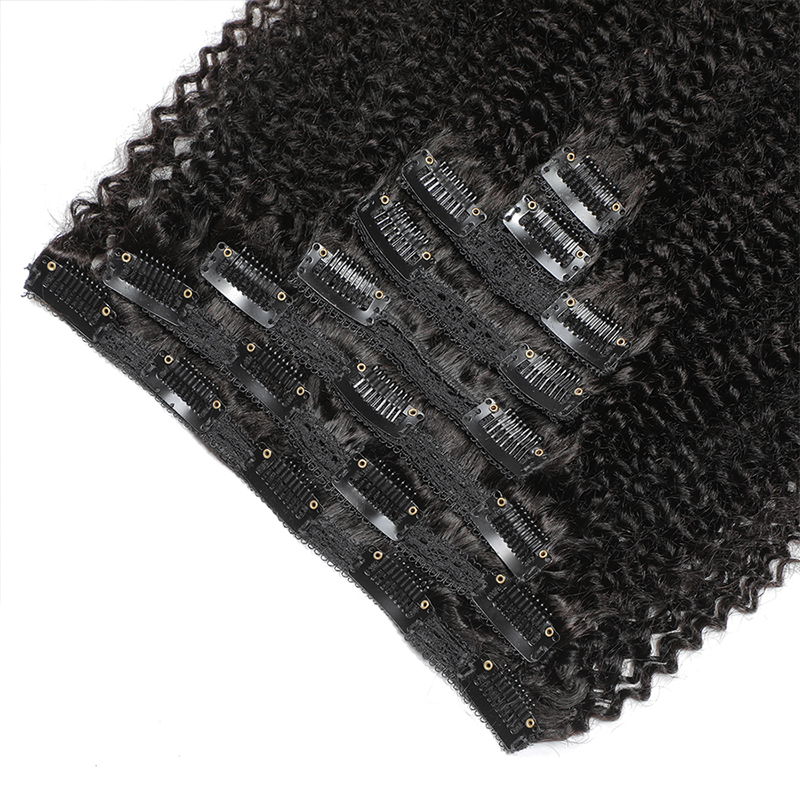 Afro Human Hair Clip In Extens - Seamless Clip In Hair Extensions Human Hair recension och pris