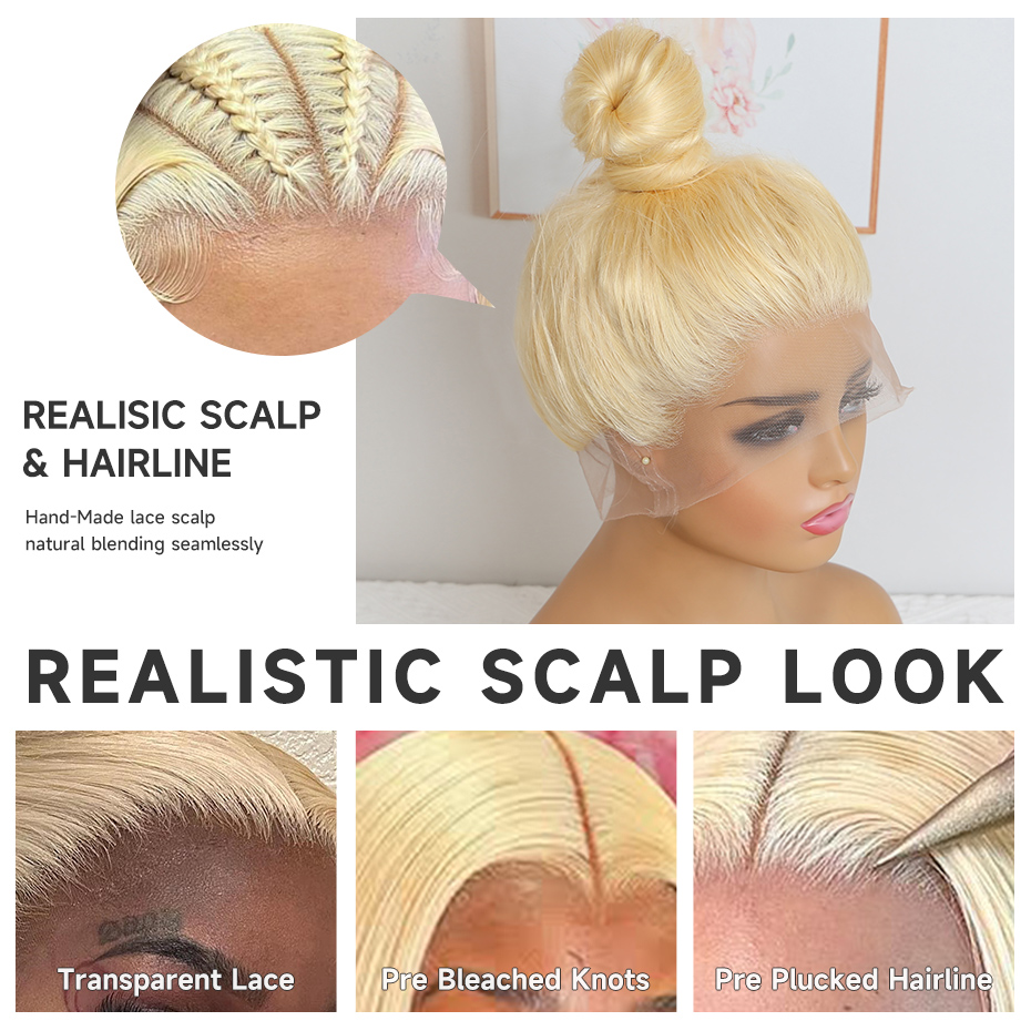 40 42 Inch 360 Full Lace Wig B - Hd Lace Frontal Wig Human Hair Pre Plucked recension och pris