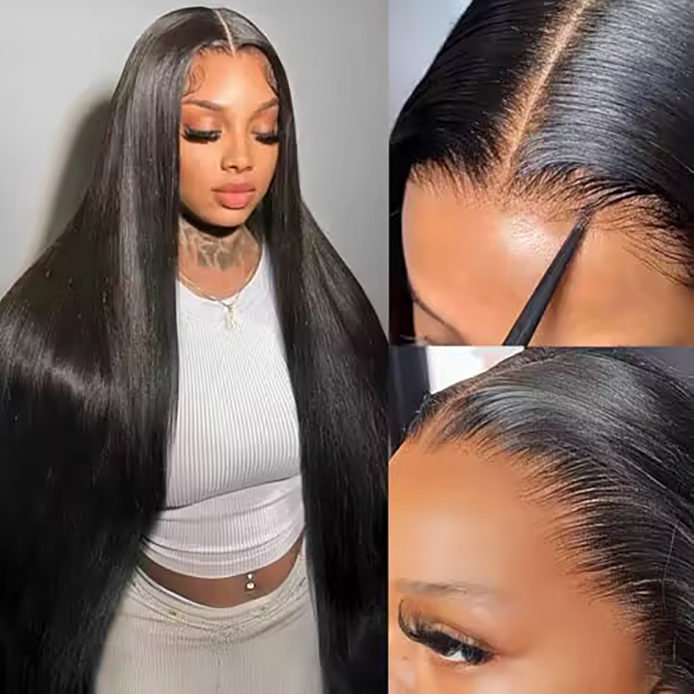 200% Density Bone Straight 7x6 - Hd Lace Frontal Wig Human Hair Pre Plucked recension och pris