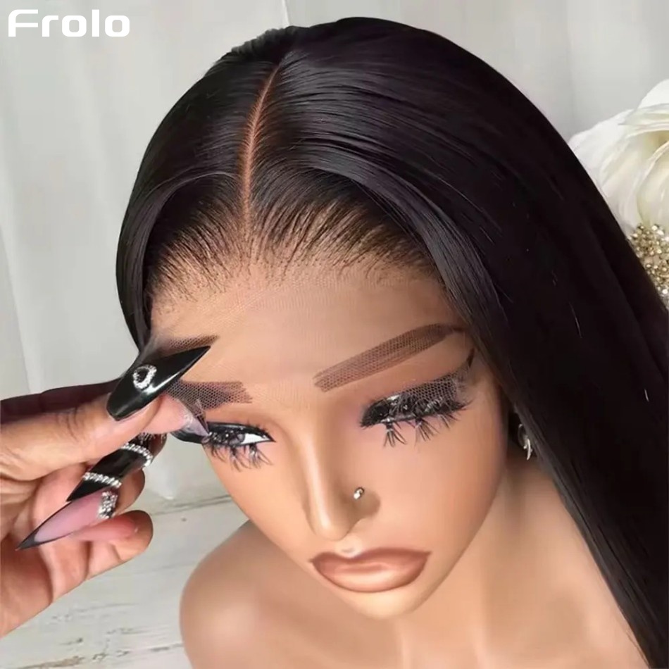 Glueless Bone Straight Human H - Lace Front Wigs recension och pris